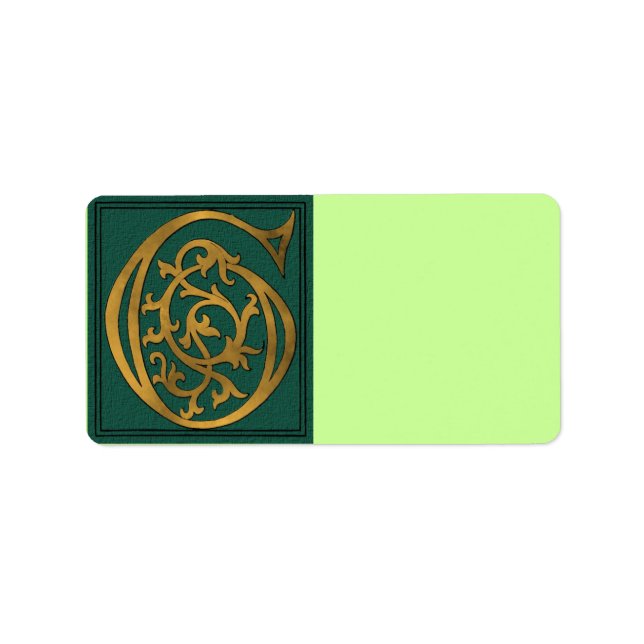 Etiqueta de Endereço G Carta (Frente)