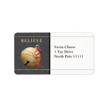 Etiqueta de Endereço Grande, JINGLE BELL Christmas