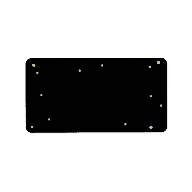 Etiqueta de Endereço Impressão Preto (Frente)