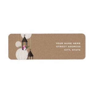 Etiqueta de endereço inspirada Cardstock das