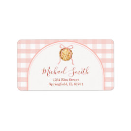 Etiqueta de Endereço para Chá de Bebê Cutie Pie Ro