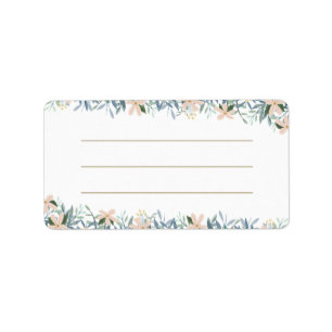 Etiqueta de Endereço para Envelope de Casamento Wi