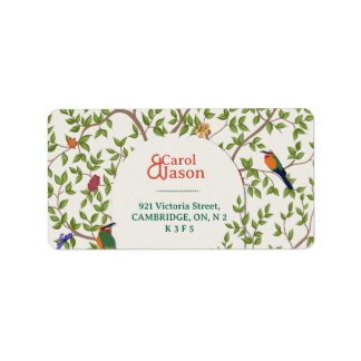 Etiqueta de Endereço Personalizado de Casamento Bo