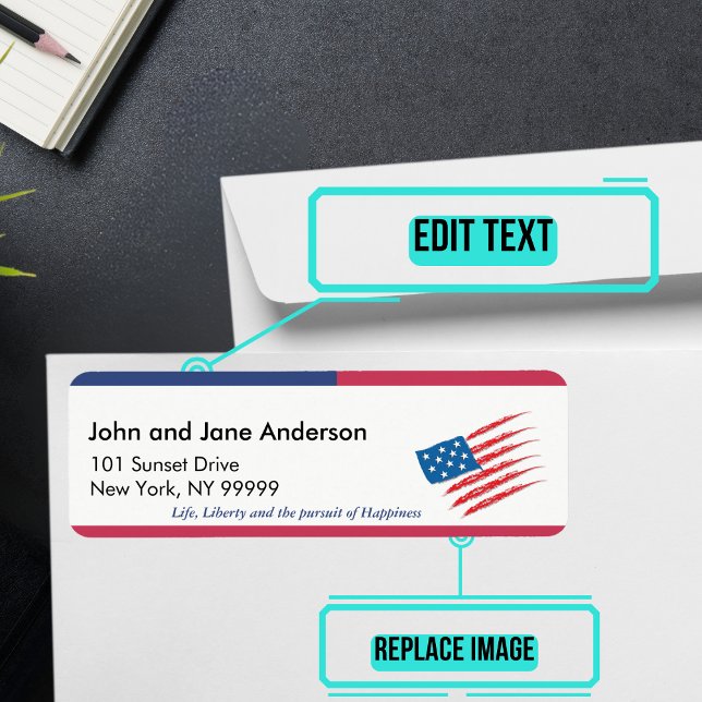 Etiqueta de Endereço Personalizado do Julho (Please enjoy our mailing labels. There is one for every month.)