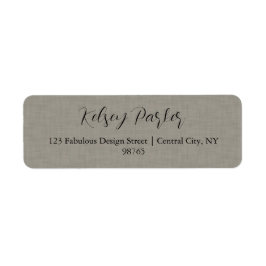 Etiqueta de Endereço Personalizável de Textura de