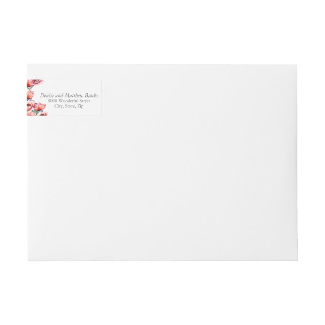 Etiqueta de Endereço Poppy (Frente)