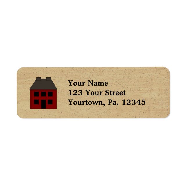 Etiqueta de Endereço Primitivo da Casa (Frente)