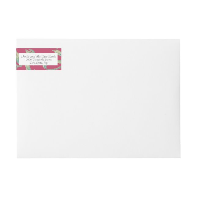 Etiqueta de Endereço Rosa Insuendo (Frente)