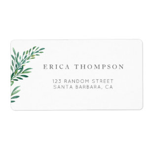 Etiqueta de endereço simples do casamento das