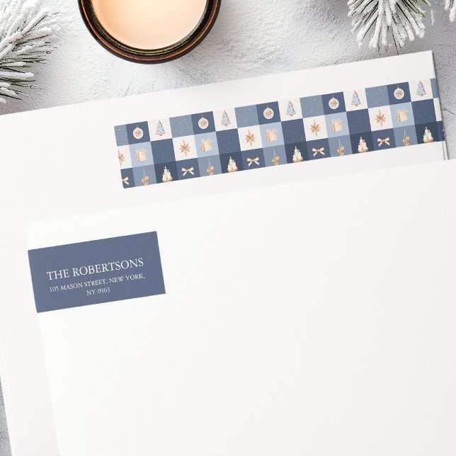 Etiqueta de Endereço Verificado no Natal (Criador carregado)