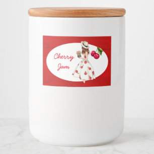 Etiqueta de enlatamento das reservas de cereais