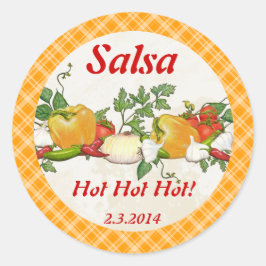 Etiqueta de enlatamento de ingredientes salsa de c