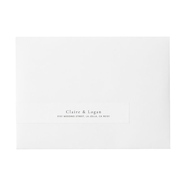 Etiqueta de enrolamento clássico do monograma pret (Frente)