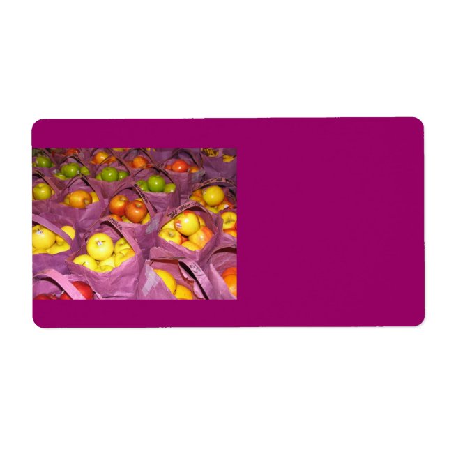 Etiqueta de Entrega de Maçãs (Frente)