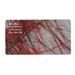 Etiqueta de Entrega Frata da Abstrato da Cinza Ver