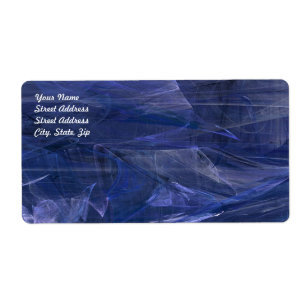 Etiqueta de Entrega Frata de Abstrato Azul