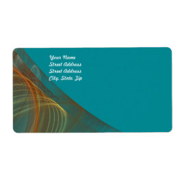 Etiqueta de Entrega Fratural Teal