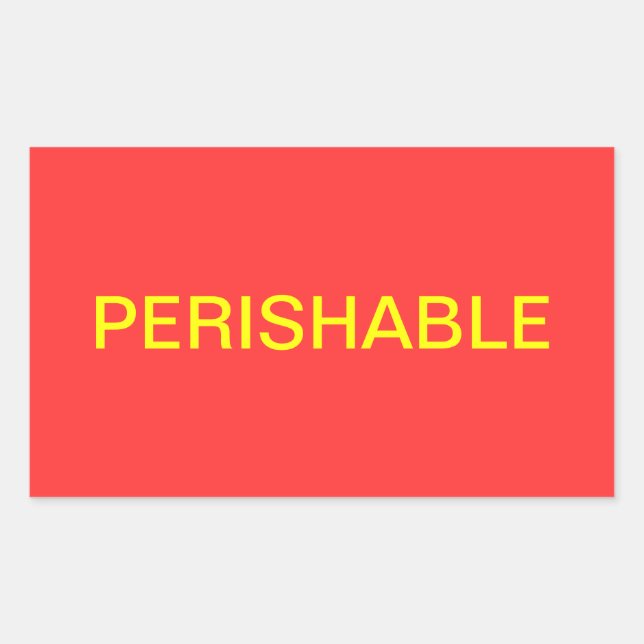 Etiqueta de Entrega Perecível (Frente)
