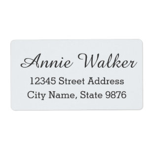 Etiqueta de Entrega Personalizada Moderna - Branco