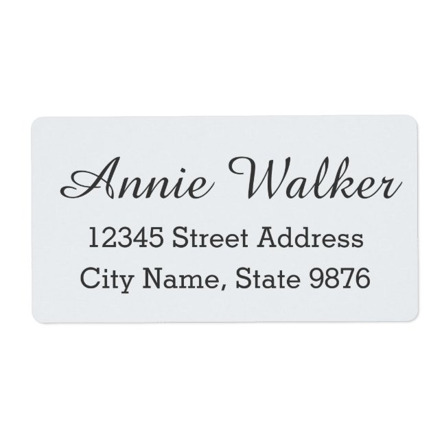 Etiqueta de Entrega Personalizada Moderna - Branco (Frente)