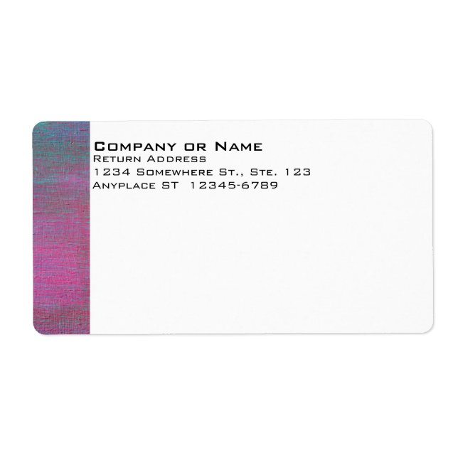 Etiqueta de Entrega Pintada (Frente)