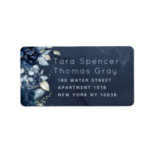 Etiqueta de Envelope de Devolução RSVP de Rosas 