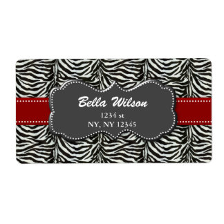 etiqueta de envio do endereço de tendência