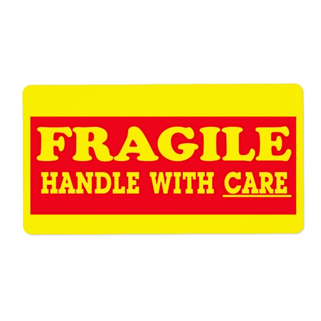 Etiqueta de Envio Fragilidade Manusear com Cuidado (Frente)