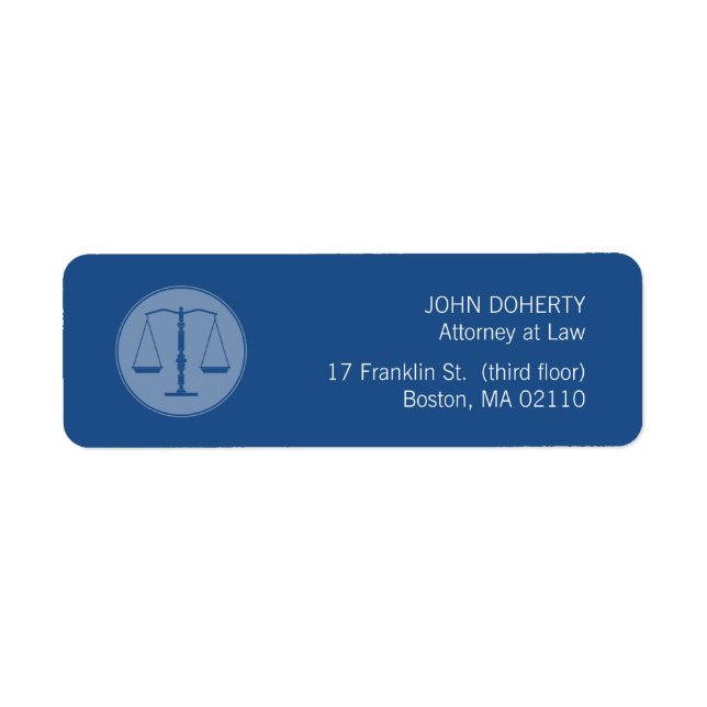 Etiqueta de Escala da Lei de Justiça (Frente)