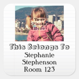 Etiqueta de Escola Personalizada de Crianças de No