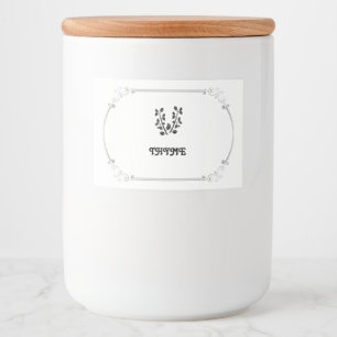 Etiqueta de Especiarias de tomilho