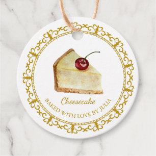 Etiqueta de Espera do Cheesecake Homemade Vintage