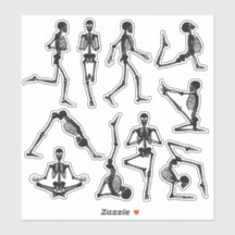 Etiqueta de esqueletos de rascunho