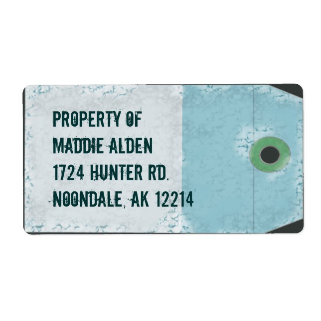 Etiqueta de Estilo de Linha Aérea (Frente)