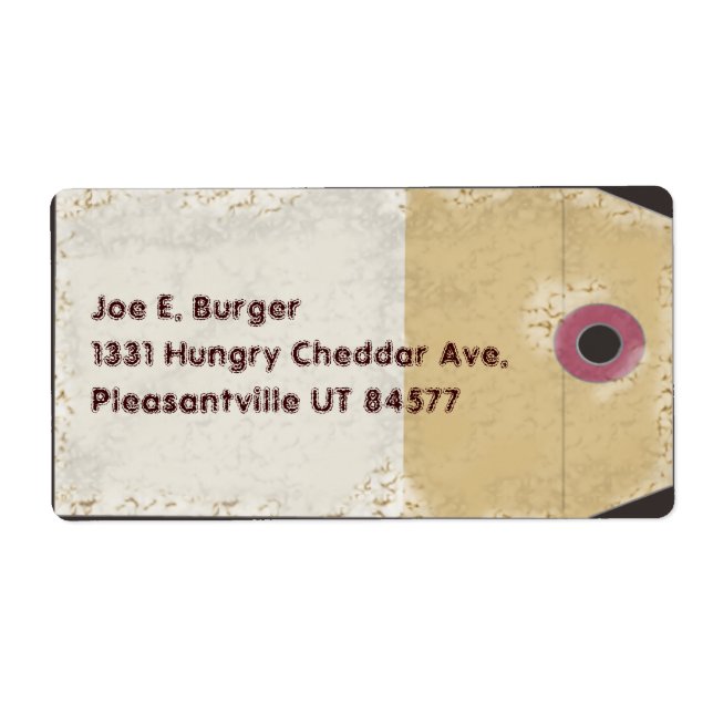 Etiqueta de Estilo de Pacote (Frente)