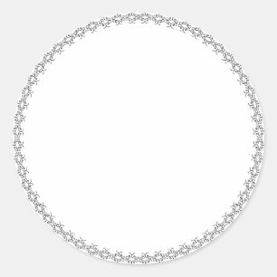 Etiqueta de etiqueta redonda de vazio branco de es