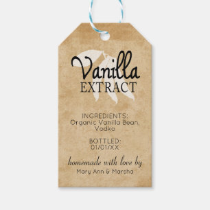 Etiqueta de Extração de Vanilla Personalizada