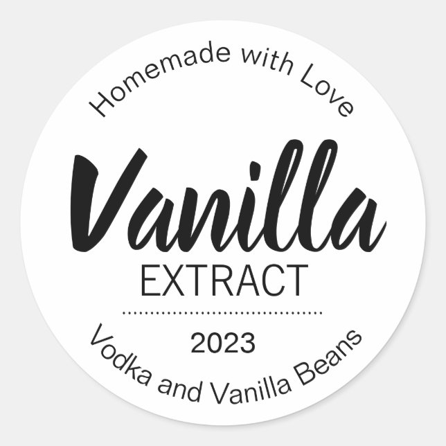 Etiqueta de Extração de Vanilla Personalizável BL_ (Frente)