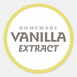 Etiqueta de Extrato de Vanilla