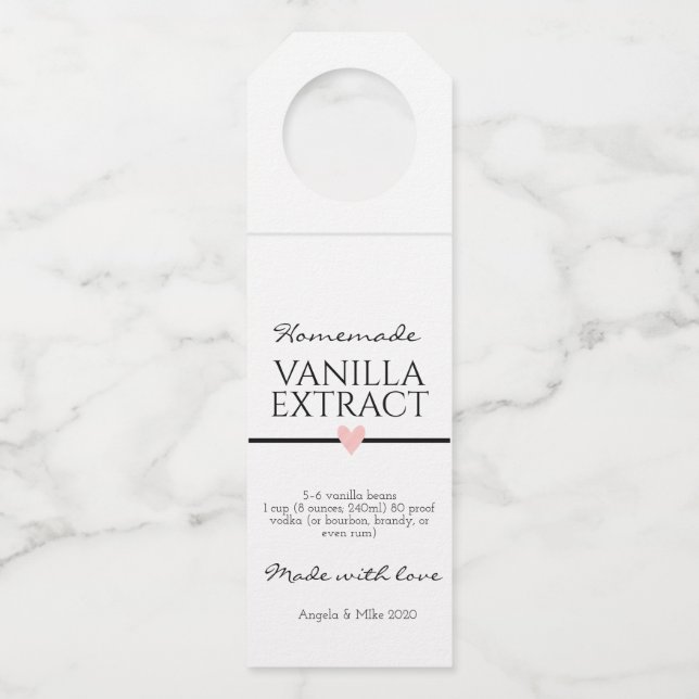 Etiqueta de Extrato de Vanilla (Frente)