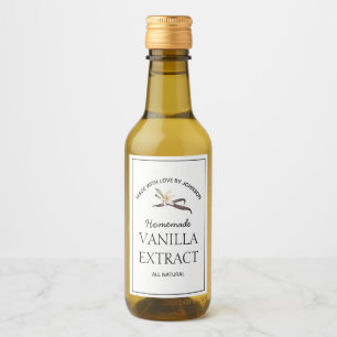 Etiqueta de Extrato de Vanilla