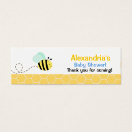 Etiqueta de Favor Carta de Visita Bumble Bee Skinn