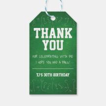 Etiqueta de Favor da Festa de aniversário de Futeb