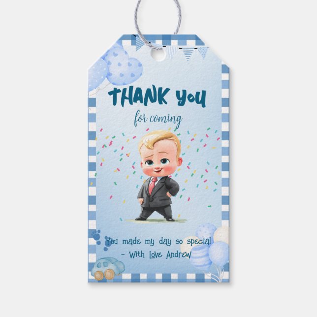 Etiqueta de Favor de Aniversário do Cartões de agr (Frente)