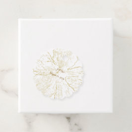 Etiqueta de Favor de Casamento Floral Botânica Dou