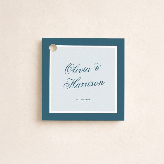 Etiqueta de Favor de Casamento Something Blue Coas (Criador carregado)