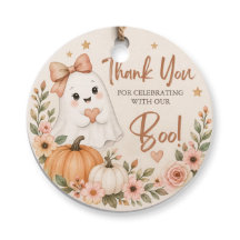 Etiqueta de Favor de Chá de Bebê Little Boo
