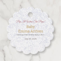 Etiqueta de Favor de Chá de Bebê | Oh Bebê Sophia