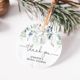 Etiqueta de favor de chá de panela de eucalipto de