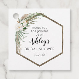 Etiqueta de Favor de Chuveirinho de Noiva Coroa Bo